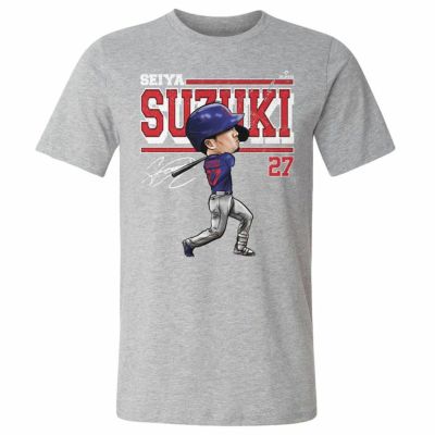 MLB 鈴木誠也 カブス Tシャツ Cartoon T-Shirt 500Level グレー 23wbsf