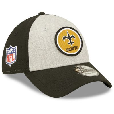 NFL セインツ キャップ 2022 サイドライン 39THIRTY Historic Flex Cap ニューエラ/New Era ヘザーレッドグレー/ブラック 