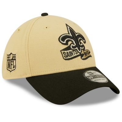 NFL セインツ キャップ SEC 2022 サイドライン 39THIRTY Flex Cap ニューエラ/New Era ベガスゴールド
