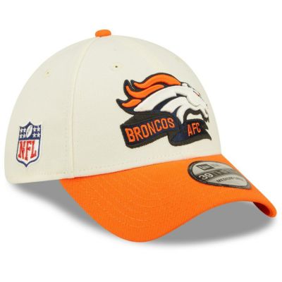 NFL ブロンコス キャップ 2022 サイドライン 39THIRTY 2トーン Flex Cap ニューエラ/New Era クリーム/オレンジ