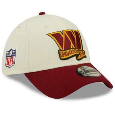 NFL コマンダーズ キャップ 2022 サイドライン 39THIRTY 2トーン Flex Cap ニューエラ/New Era クリーム/バーガンディ