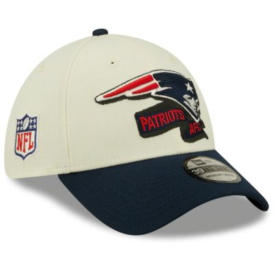 NFL ペイトリオッツ キャップ 2022 サイドライン 39THIRTY 2トーン Flex Cap ニューエラ/New Era クリーム/ネイビー