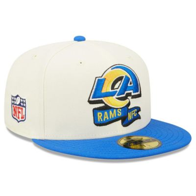 NFL ラムズ キャップ 2022 サイドライン 59FIFTY Hat ニューエラ/New Era クリーム ロイヤル