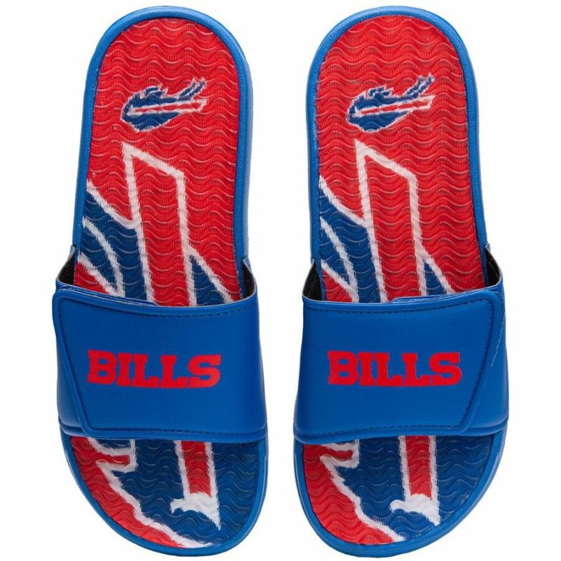 NFL ビルズ サンダル ワードマーク Gel Slide Sandals FOCO ロイヤル | セレクション | MLB NBA NFL  プロ野球グッズ専門店 公式オンラインストア