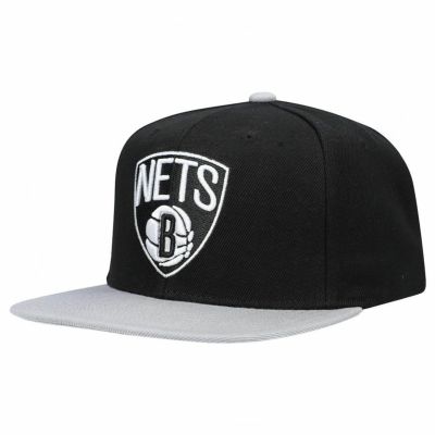 NBA ブルックリン・ネッツ キャップ スナップバック Core Basic Snapback ミッチェル＆ネス/Mitchell & Ness ブラック グレー