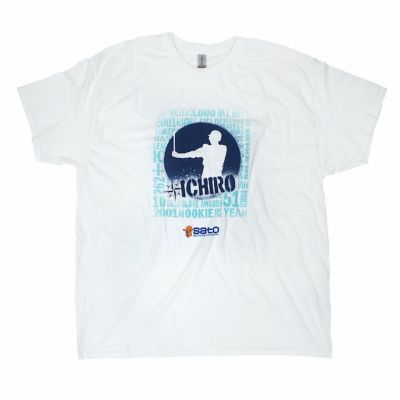 MLB イチロー マリナーズ Tシャツ 殿堂入り記念 Ichiro Mariners HOF T-Shirt 8/27/2022 SGA ホワイト