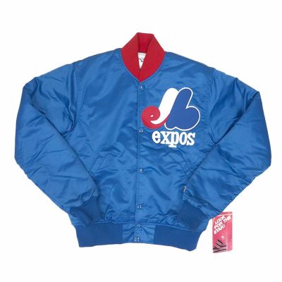 MLB モントリオール・エクスポズ ジャケット サテン Jacket  デッドストック一点物 STARTER ロイヤル 2212msg