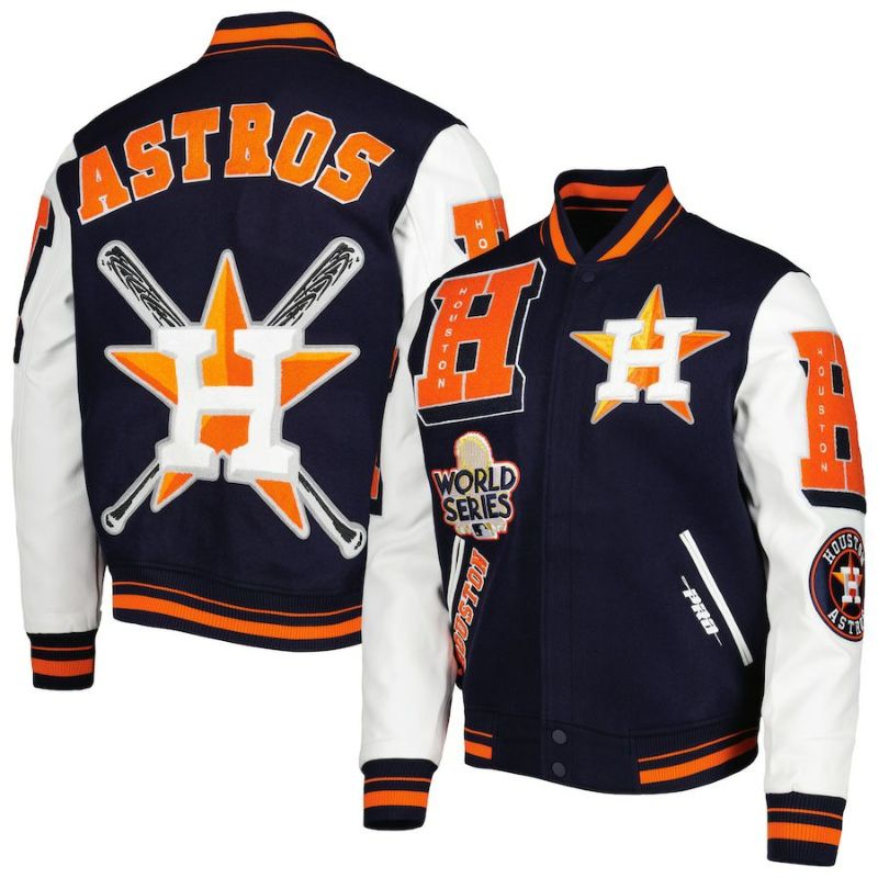 MLB アストロズ ジャケット Mash Up Logo Varsity フルジップ アウター