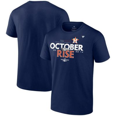 MLB アストロズ Tシャツ 2022 ポストシーズン ロッカールーム T-Shirt Fanatics Branded ネイビー