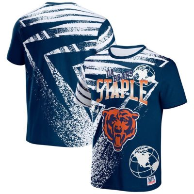 NFL ベアーズ Tシャツ NFL All Over プリント T-Shirt Staple ステイプル ネイビー