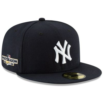 MLB ヤンキース キャップ 2022 ポストシーズン サイドパッチ 59FIFTY Fitted Cap ニューエラ/New Era ネイビー【nejp】