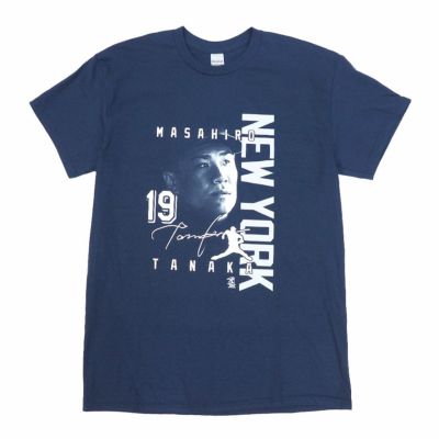 MLB 田中 将大 ヤンキース Tシャツ Signature Series T-Shirt Gildan ネイビー