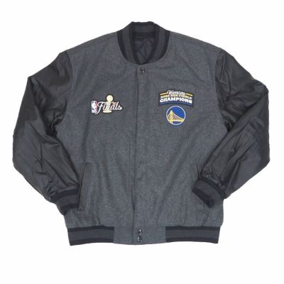 NBA ウォリアーズ ジャケット NBAファイナル2022 優勝記念 リバーシブル 7-Time Finals Champions  Fanatics Branded チャコール