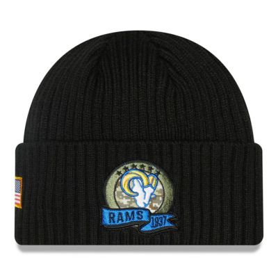 NFL ラムズ ニットキャップ サルートトゥサービス2022 Salute To Service ビーニー ニューエラ/New Era ブラック
