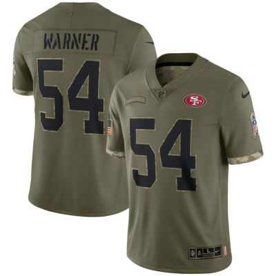 NFL フレッド・ワーナー 49ers ユニフォーム サルートトゥサービス2022 Salute To Service ジャージ ナイキ/Nike オリーブ