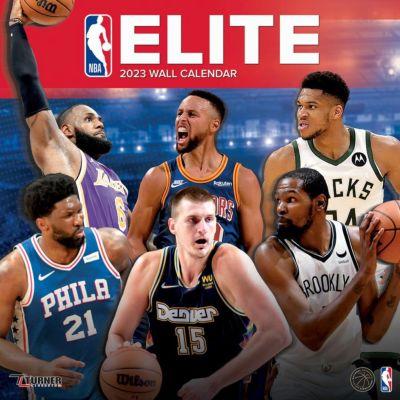 NBA カレンダー 2023年 12x12 エリートプレイヤー 壁掛け Calendar Turner