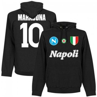 SOCCER ディエゴ・マラドーナ Napoli パーカー グラフィック フーディー サッカー AWDis ブラック