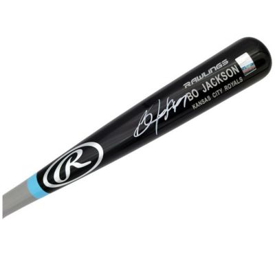 MLB ボー・ジャクソン ロイヤルズ バッド 直筆サイン バット Rawlings ブラック