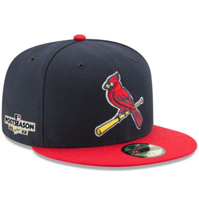 MLB カージナルス キャップ 2022 ポストシーズン サイドパッチ 59FIFTY Fitted Hat ニューエラ/New Era ネイビー/レッド【nejp】