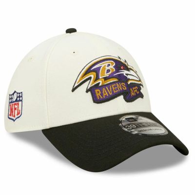 NFL レイブンズ キャップ 2022 サイドライン 39THIRTY 2トーン Flex Cap ニューエラ/New Era クリーム ブラック