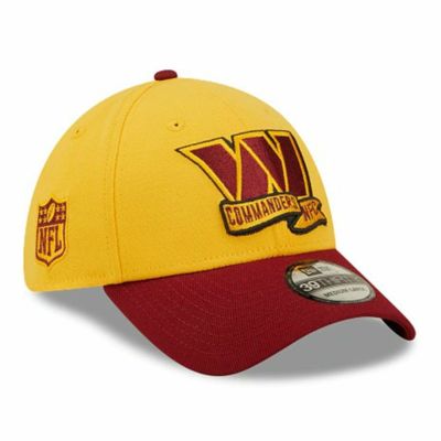 NFL ワシントン・コマンダーズ キャップ SEC 2022 サイドライン 39THIRTY Flex Cap ニューエラ/New Era ゴールド