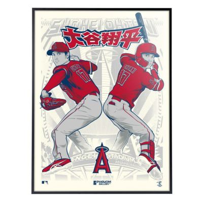 MLB 大谷翔平 エンゼルス ポスター Phenom Gallery Deluxe Framed