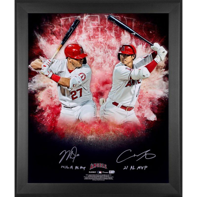 MLB 大谷翔平 マイク・トラウト エンゼルス 直筆サイン フォトフレーム Authentic Autographed AL MVP  Dual-Signed Framed 限定 | セレクション | MLB NBA NFL プロ野球グッズ専門店 公式オンラインストア