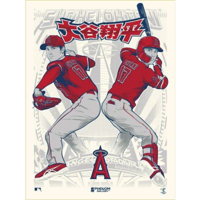 MLB 大谷翔平 エンゼルス ポスター Phenom Gallery Serigraph Limited