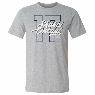 MLB 大谷翔平 エンゼルス Tシャツ Los Angeles A Number Script T-Shirt 500Level ヘザーグレー