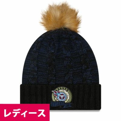 NFL タイタンズ ニットキャップ レディース 2022 サルートトゥサービス Salute To Service ニューエラ/New Era ブラック/ネイビー