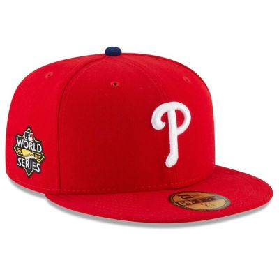 MLB フィリーズ キャップ 2022 ワールドシリーズ進出記念 サイドパッチ 59FIFTY Fitted ニューエラ/New Era レッド