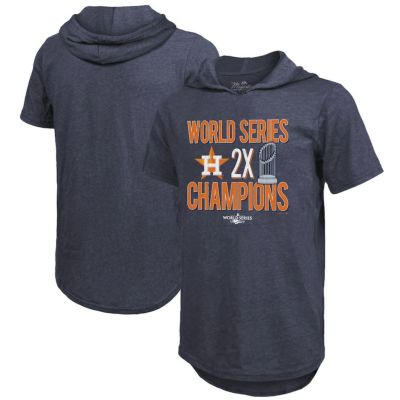 MLB アストロズ Tシャツ 2タイム ワールドシリーズ 優勝記念 Champions Tri-Blend Short Sleeve フーディー T- Shirt Majestic ネイビー | セレクション | MLB NBA NFL プロ野球グッズ専門店 公式オンラインストア