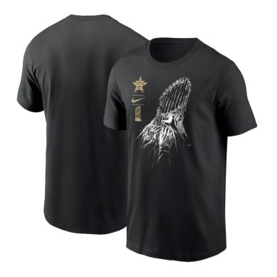 MLB アストロズ Tシャツ 2022 ワールドシリーズ 優勝記念 Champions Raise The Trophy T-Shirt ナイキ/Nike ブラック
