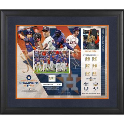 Fanatics Authentic Jose Altuve Houston Astros 2017 MLB World Series Champions 10.5 x 13 Sublimated Plaque