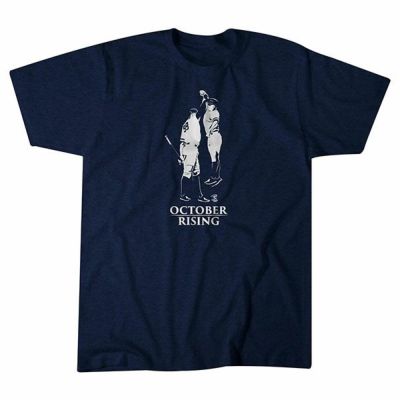 【海外限定版】MLB アーロン・ジャッジ ヤンキース Tシャツ October Rising T-Shirt BreakingT ネイビー