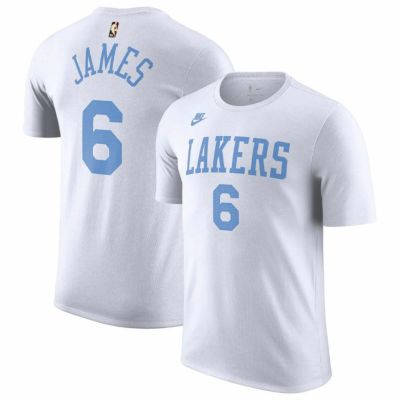 NBA レブロン・ジェイムス レイカーズ Tシャツ 2022/23 クラシック エディション ネーム＆ナンバー T-Shirt ナイキ/Nike ホワイト