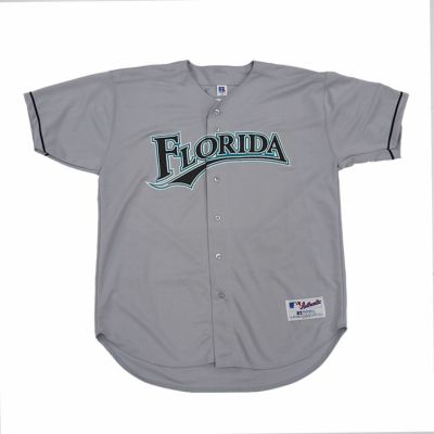 MLB フロリダ・マーリンズ ユニフォーム オーセンティック Authentic Jersey デッドストック 一点物  Russell グレー