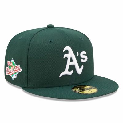 MLB アスレチックス キャップ サイドパッチアップ 59FIFTY Cap ワールドシリーズ 1989 ニューエラ/New Era グリーン