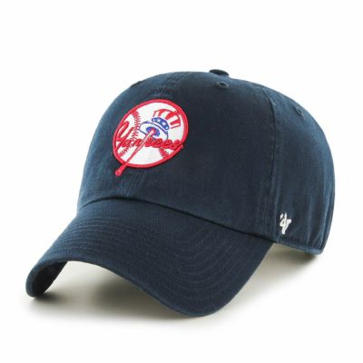 MLB ヤンキース キャップ Clean Up Adjustable Cap  (Primary Logo） 47 Brand ネイビー
