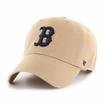 MLB レッドソックス キャップ Clean Up Cap 47Brand カーキー ネイビー