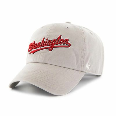 MLB ナショナルズ キャップ Script Clean Up Cap 47Brand グレー