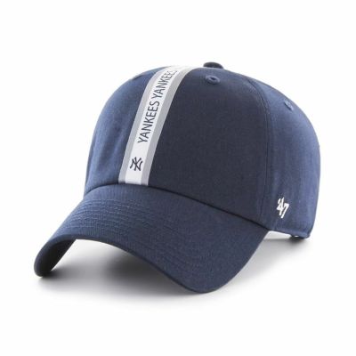 MLB ヤンキース キャップ Trip Stripe Clean Up Cap 47Brand ネイビー