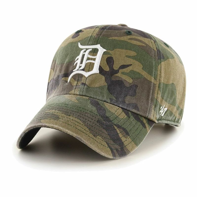 MLB タイガース キャップ Camo Clean Up Cap 47Brand カモ