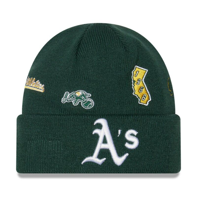 MLB アスレチックス ニットキャップ Identity Cuffed Knit Hat