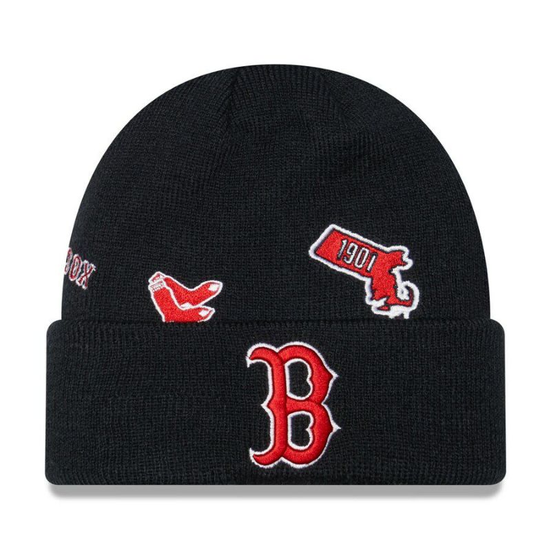 MLB レッドソックス ニットキャップ Identity Cuffed Knit Hat