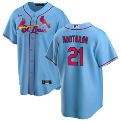MLB ラーズ・ヌートバー カージナルス ユニフォーム オルタネイト レプリカ Alternate Replica Custom Jersey ナイキ/Nike ライトブルー 23wbsf
