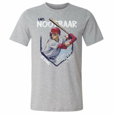 St. Louis Cardinals Fanatics Branded Evanston Stencil Personalized T-Shirt  - Heather Gray