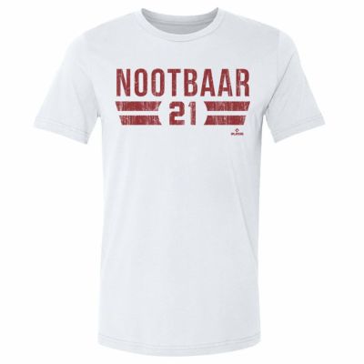 MLB ラーズ・ヌートバー カージナルス Tシャツ St. Louis Font T-Shirt 500Level ホワイト 23wbsf