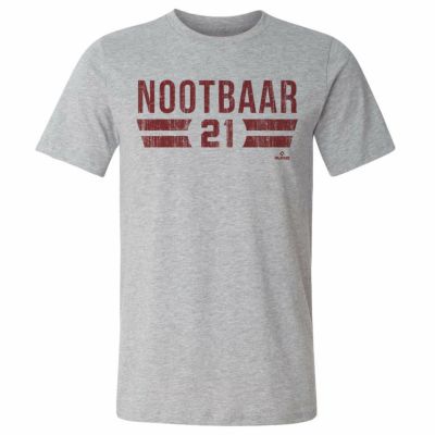 St. Louis Cardinals Fanatics Branded Evanston Stencil Personalized T-Shirt  - Heather Gray