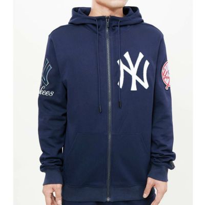 MLB ヤンキース パーカー Logo Zipper フーディー Pro Standard プロスタンダード ミッドナイトネイビー